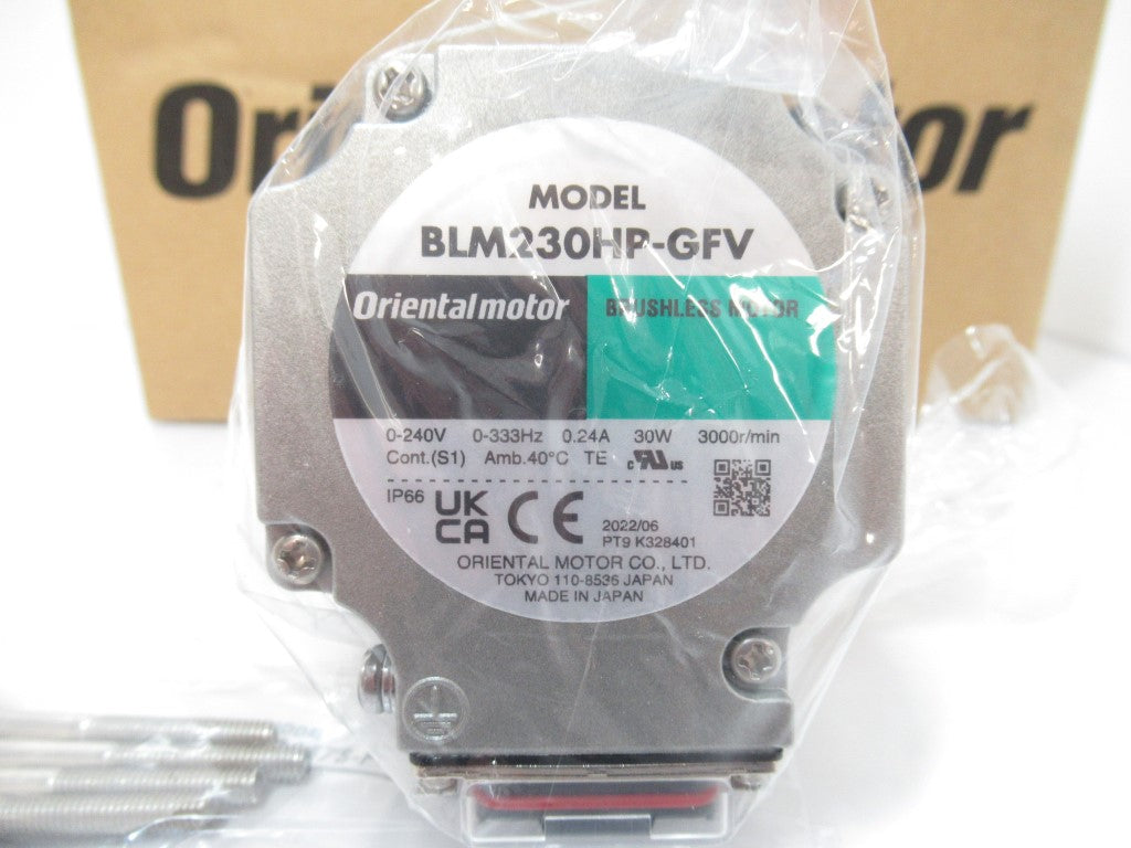 BLM230HP-30AS GFV2G30AS Orientalmotor Brushless DC Motor 30W, Gear Ratio 30:1