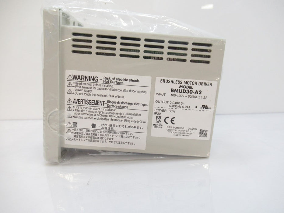 BMUD30-A2 BMUD30A2 Orientalmotor, Brushless Motor Driver 30W 1-Phase