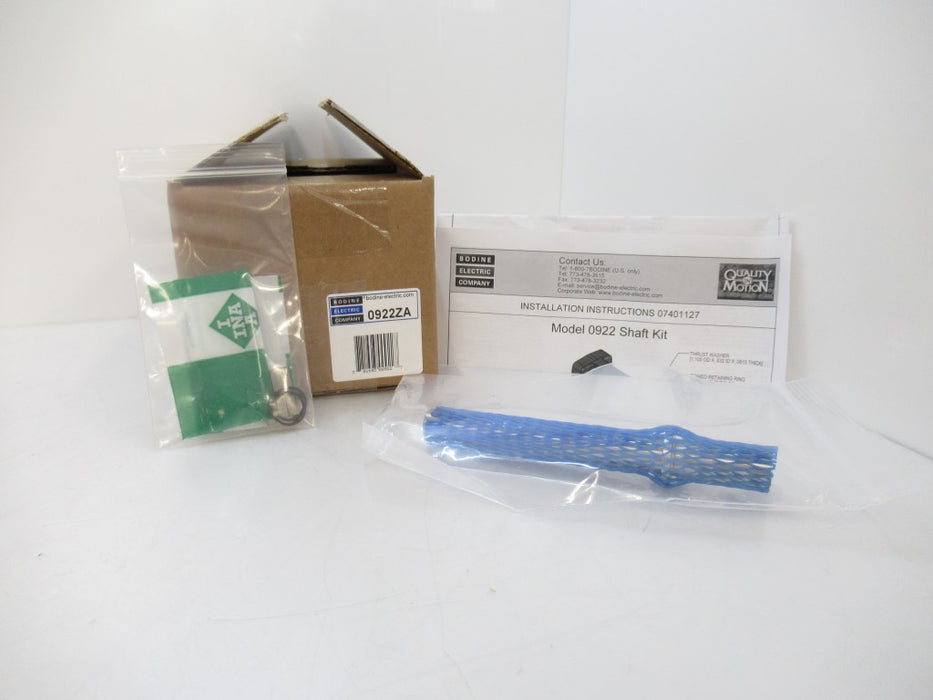 0922 Bodine Shaft Kit 5L/H 5/8-inch / Double Shaft New In Box