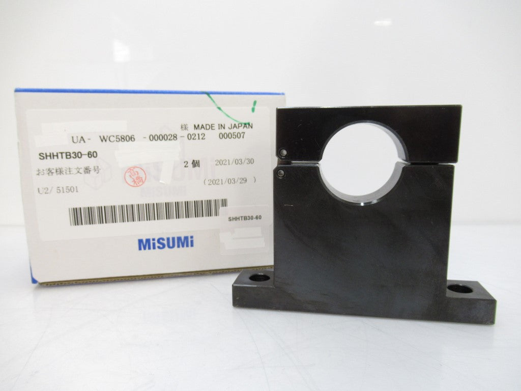 SHHTB30-60 SHHTB3060 Misumi Shaft Supports - T-Shaped, Hinged Sold By Unit, New