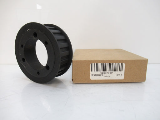 MTPLA21H100-F-25 QD21H100, 21 Tooth Timing Pulley, Cast Iron, Black Oxide, New