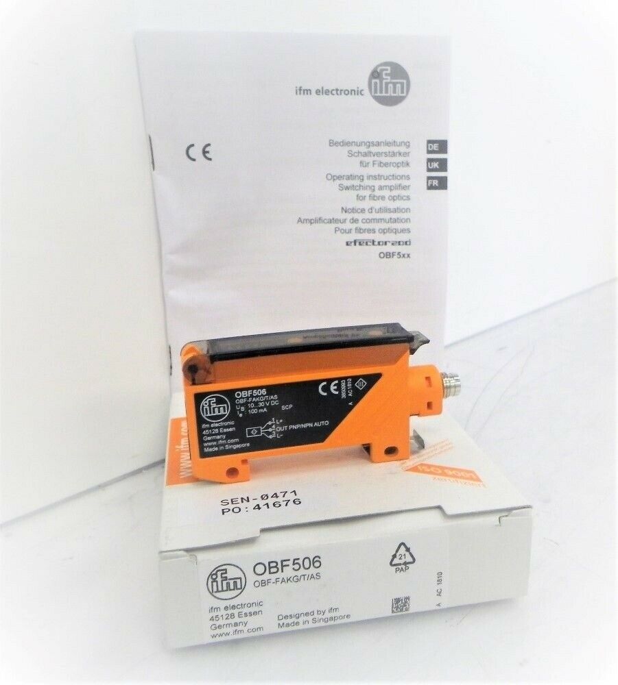 OBF506 OBF-FAKG/T/AS OBFFAKGTAS Ifm Electronic Fibre-Optic Amplifier