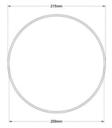 1302N229 ZMCCH3X209 Oil-Resistant Buna-N O-Ring, 3 mm Wide, 209 mm ID, Pack Of 2