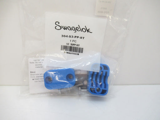 304-S3-PP-8T 304S3PP8T Swagelok Bolted Plastic Clamp Tube Support Kit 1/2", New