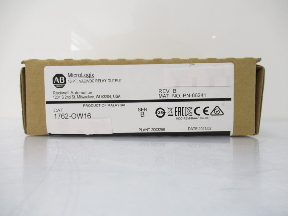 1762-OW16 1762OW16 Allen Bradley MicroLogix 16 PT VAC/DC Relay Output Surplus In Box