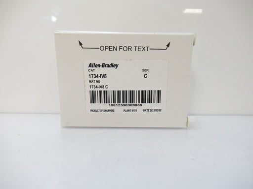 1734-IV8 1734IV8 Allen Bradley POINT I/O 24VDC 8-Point Input Module (Surplus In Box)