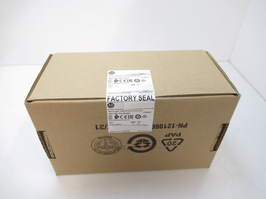 1766-L32BWA Allen Bradley MicroLogix 1400 PLC Series C FW:21 Surplus Sealed 2021