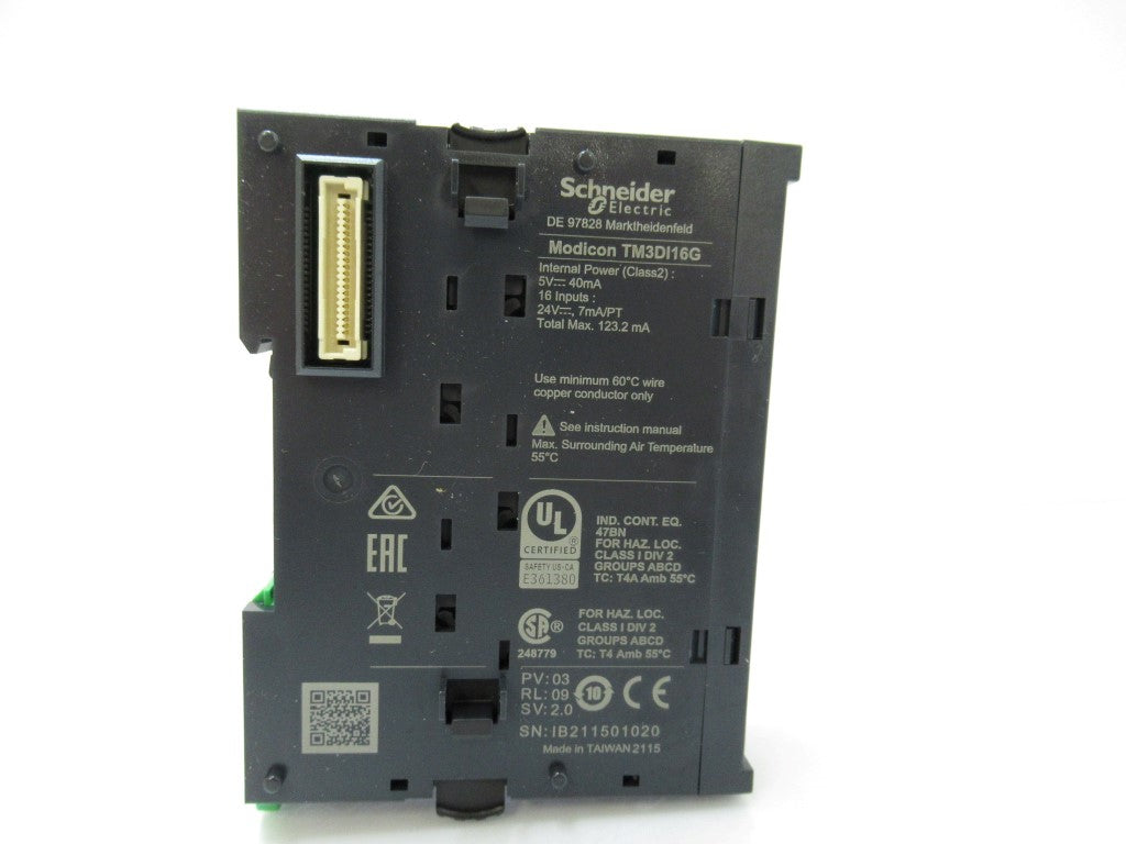 TM3DI16G Schneider Electric Discrete Input Module, Modicon TM3