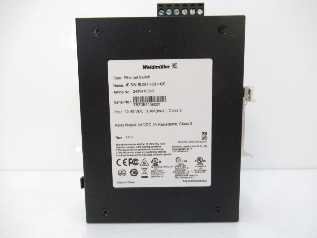 2435410000 Weidmuller Network Switch IE-SW-BL05T-4GT-1GS (New In Box)