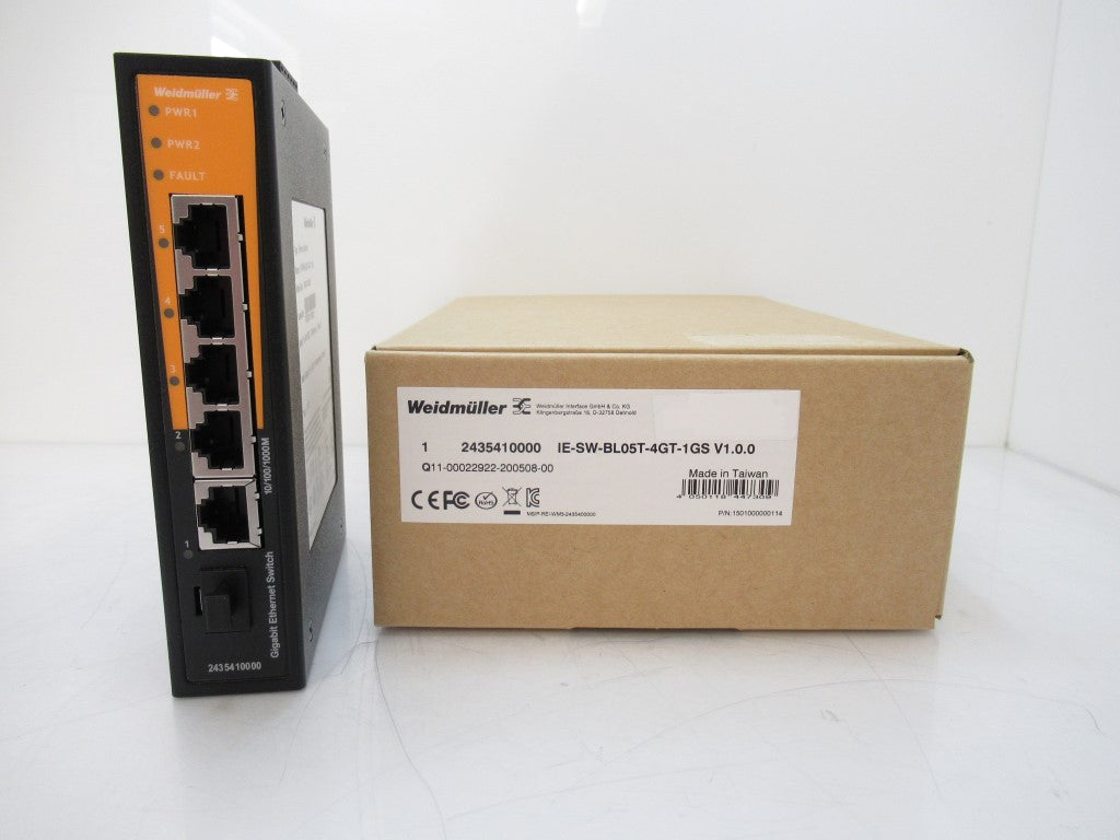 2435410000 Weidmuller Network Switch IE-SW-BL05T-4GT-1GS (New In Box)