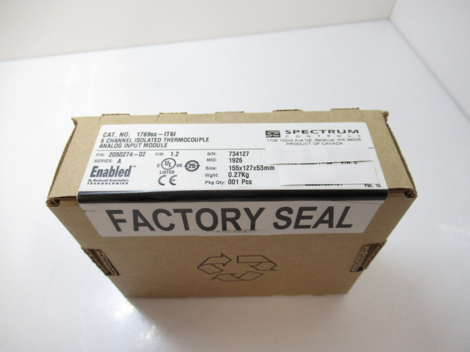 1769SC-IT61 1769SCIT61 Spectrum 6 Channel Input Module(New In Box, Factory Seal)