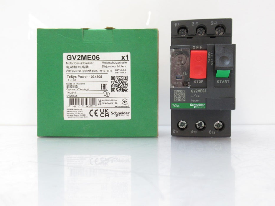 GV2ME06 Schneider Electric Motor Circuit Breaker, TeSys Deca ...