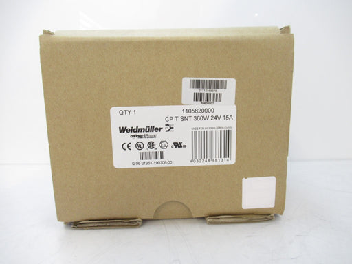 1105820000 Weidmuller Power Supply CP T SNT 360W 24V 15A New In Box