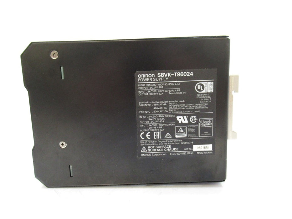 S8VK-T96024 S8VKT96024 Omron Power Supply, AC/DC Input 3PH 480V Output 24VDC 40A