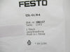 186117 QSL-G1/8-6 Festo Push-In L-Fitting Sold By Unit, New