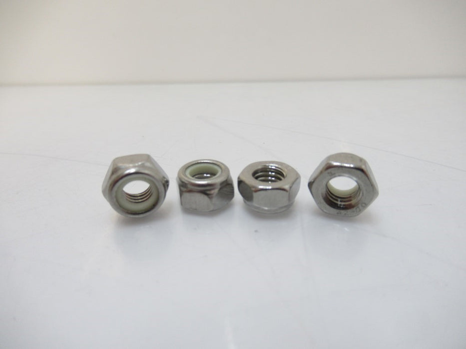 93625A250 18-8 Stainless Steel Nylon-Insert Locknut M6x1mm(Sold Per Pack Of 100)