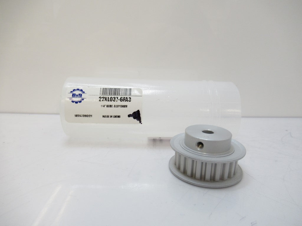 22XL037-6FA3 22XL0376FA3 B & B Timing Pulley 1/4 inch Finished Bore Sold By Unit