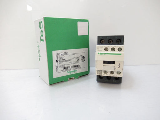 LC1D25BD Schneider Electric TeSys Contactor 25 A, 24V DC, 600V AC