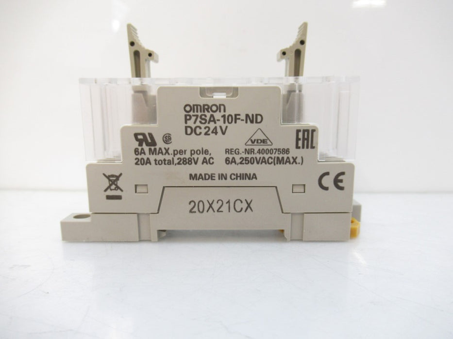 P7SA-10F-ND P7SA10FND Omron Safety Relay Socket 24V DC, 10 Pin Sold By Unit, New