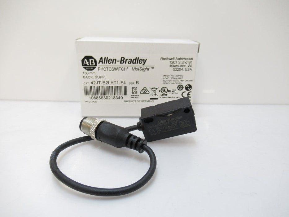 42JT-B2LAT1-F4 42JTB2LAT1F4 Allen Bradley Photoelectric Sensor (Surplus In Box)