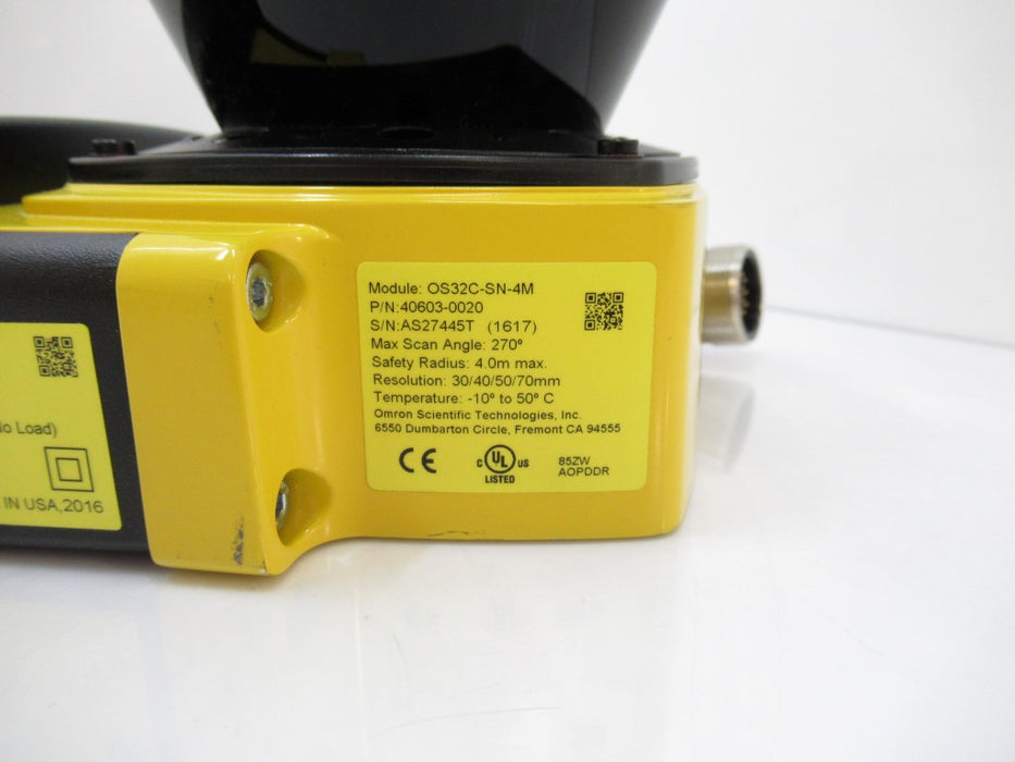OS32C-SN-4M OS32C-BP 40603-0020 Omron Safety Laser Scanner, 24 VDC, 5 W