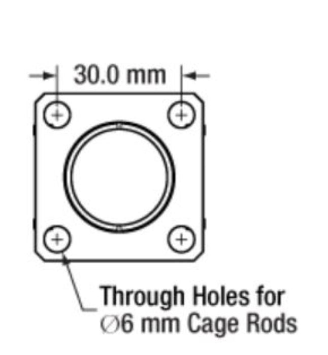 CP32/M CP32M Thorlabs SM05-Threaded 30 mm Cage Plate, 0.35" Thick, M4 Tap