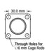 CP32/M CP32M Thorlabs SM05-Threaded 30 mm Cage Plate, 0.35" Thick, M4 Tap