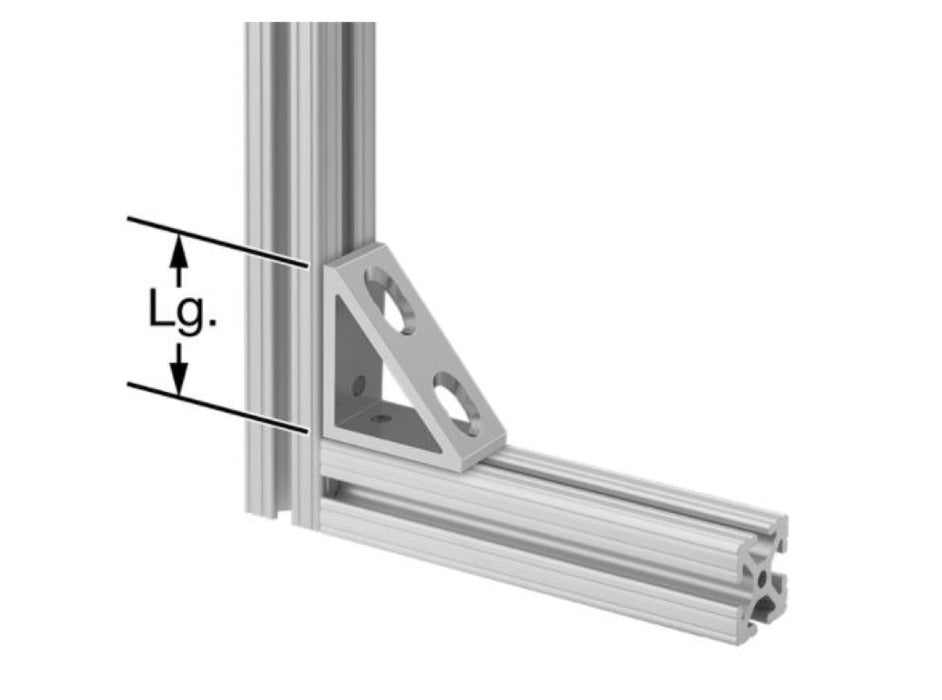 145657 T-Slotted Framing Structural Brackets For 40mm High Rail New In Bag