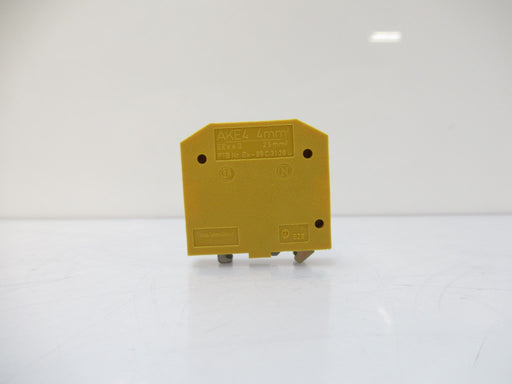 AKE4 Weidmüller PE Terminal Rated Cross-Section: 4 mm² Yellow/Green Sold By Unit