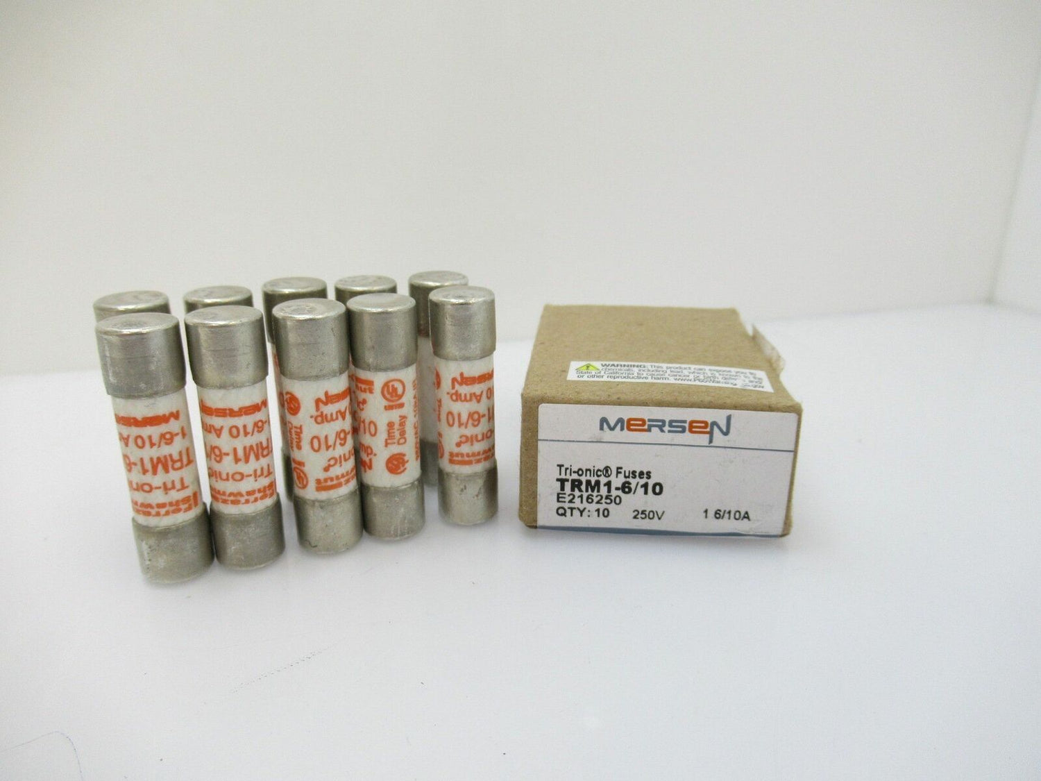 TRM1-6/10 TRM1610 Mersen Tri-Onic Fuse, Time Delay (Sold Per Pack Of 10, New)