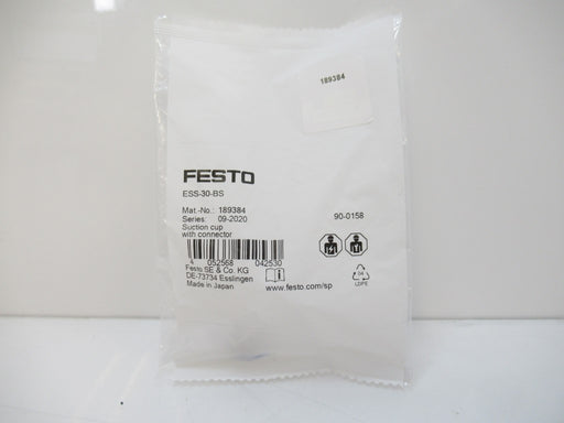 189384 Festo ESS-30-BS Suction Cup With Connector New In Bag Sealed