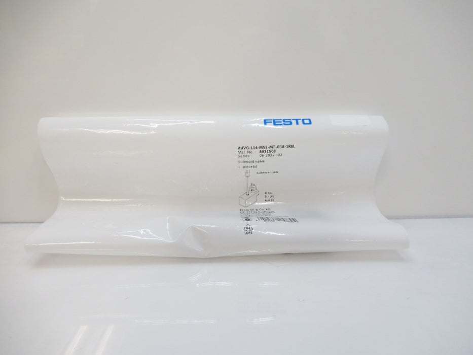 8031508 Festo VUVG-L14-M52-MT-G18-1R8L Air Solenoid Valve New In Bag