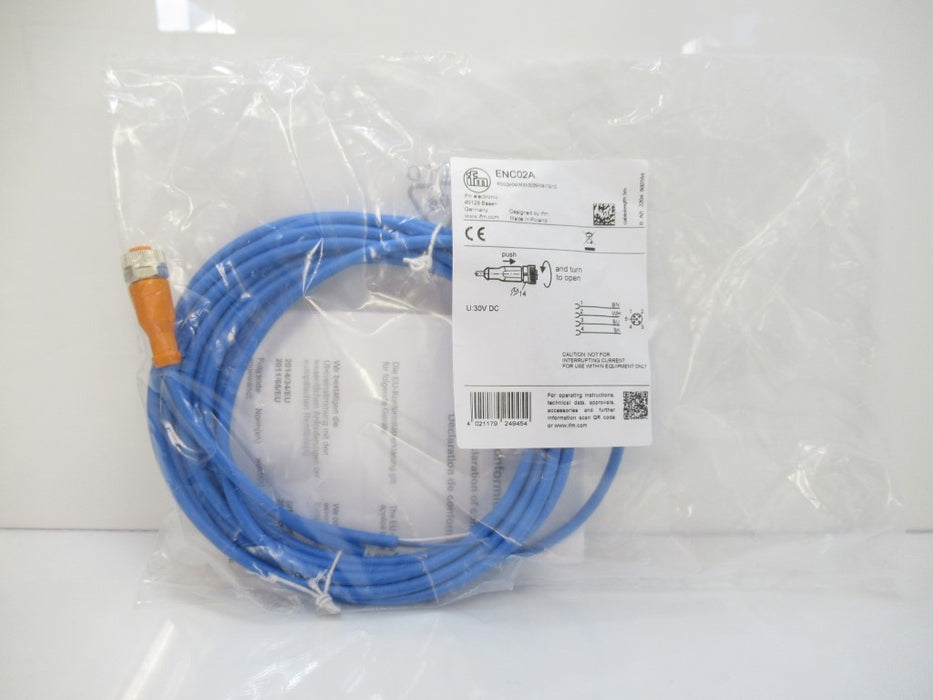 ENC02A Ifm Electronic, Cable With Straight Socket Female 4-Pins 5m