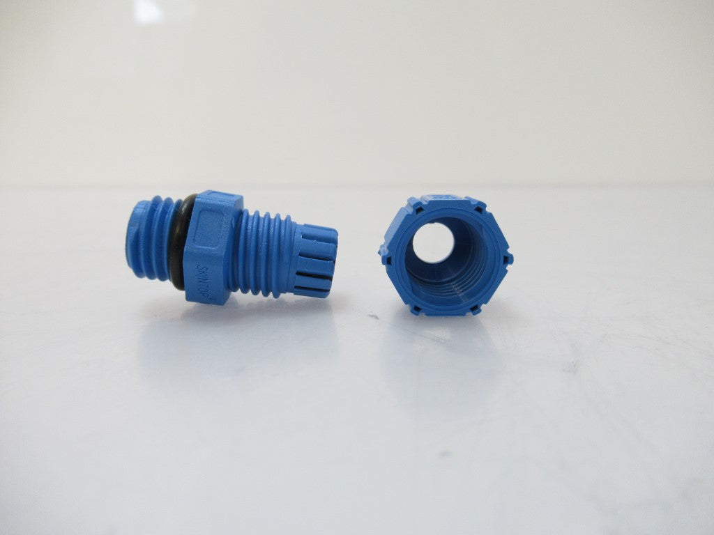 54115400 XP Cable Gland M12 x 1.5 Blue, Sold By Lot Of 15 (New No Box)