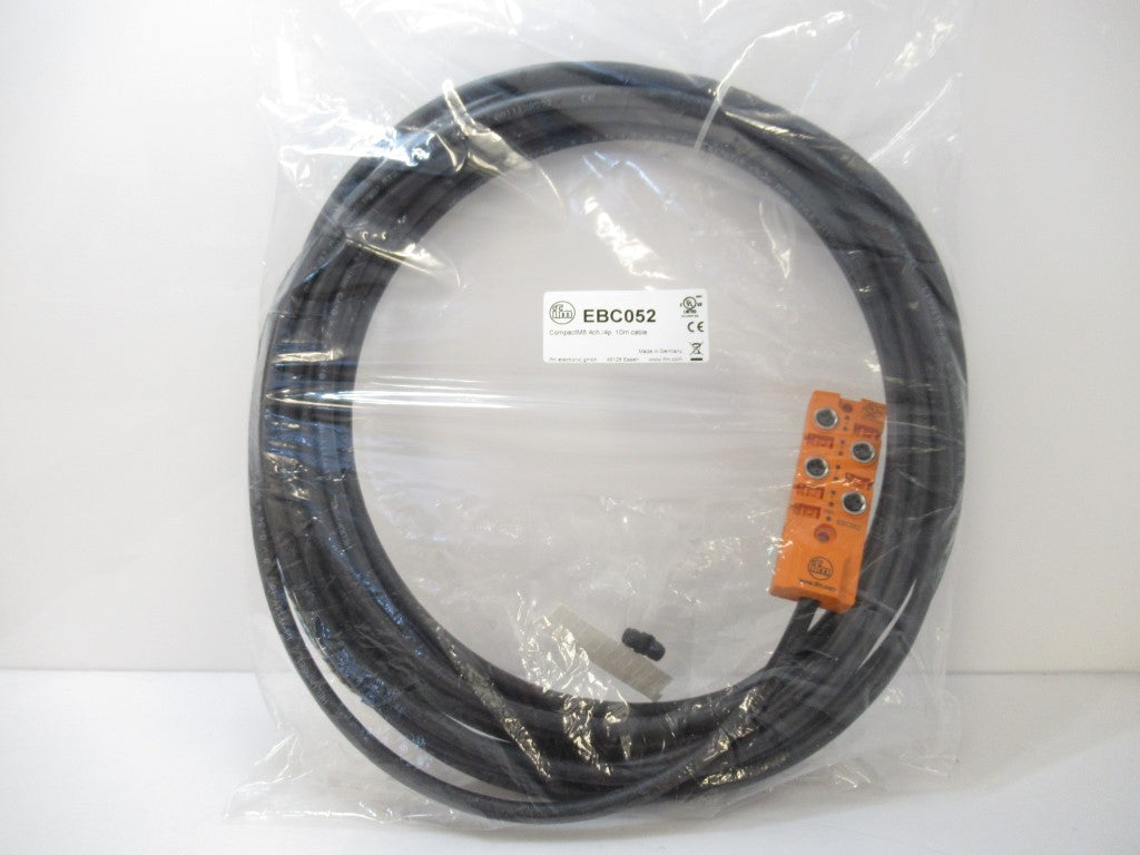 EBC052 Ifm Electronic Splitter Box Compact M8 4ch/4p 10m Cable ...