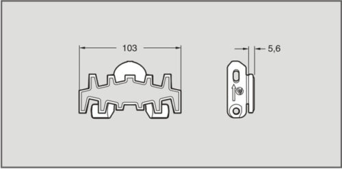 XHTP 5 FA XHTP5FA Flexlink Flat Friction Top Chain New In Box