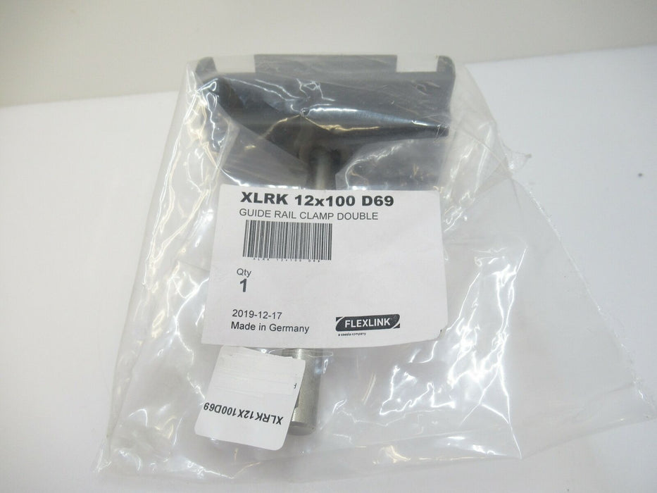 XLRK 12X100 D69 XLRK12X100D69 Flexlink Guide Rail Clamp Double New In Bag