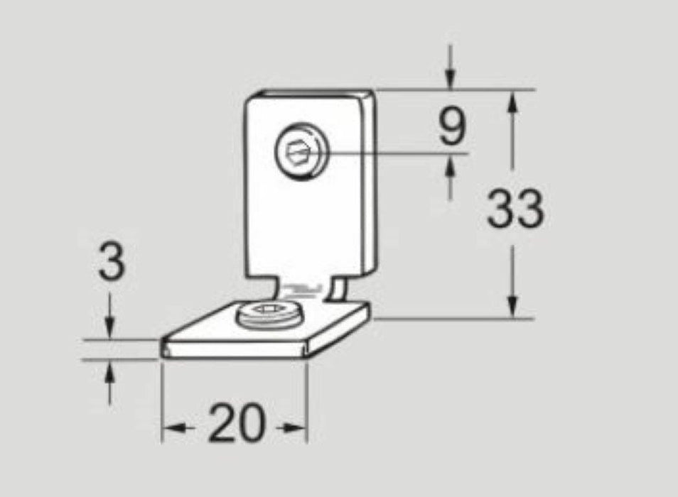 XMRY 20 B XMRY20B Flexlink Inner Fitting 90 Degree, Sold Per Pack Of 10