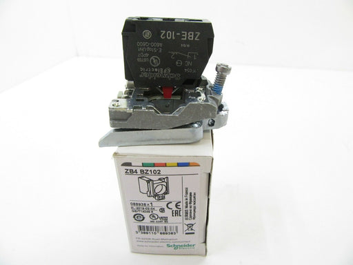 ZB4 BZ102 Schneider Electric Contact Block With Mounting Collar (New In Box)