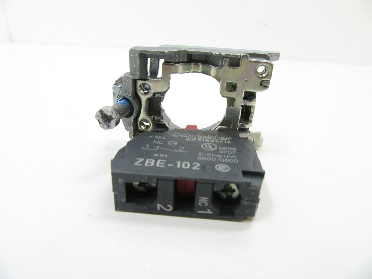 ZB4 BZ102 Schneider Electric Contact Block With Mounting Collar (New In Box)