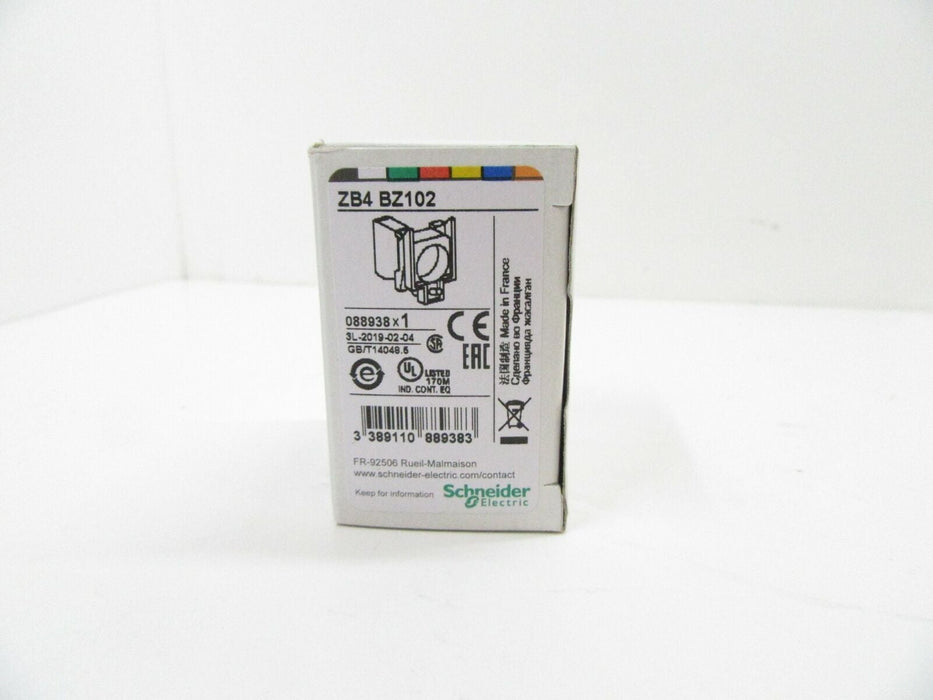 ZB4 BZ102 Schneider Electric Contact Block With Mounting Collar (New In Box)